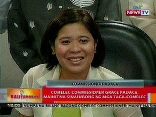 BT: Comelec Comm. Grace Padaca, mainit na sinalubong ng mga taga-Comelec