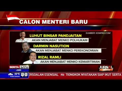 Nama-Nama Calon Menteri Baru yang akan Dilantik Presiden