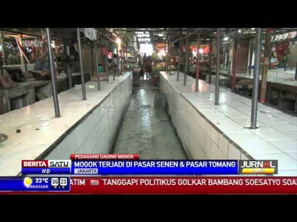 Pedagang Daging di Jakarta Berhenti Jualan