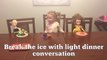 Little girl demonstrates how to host a fabulous dinner party