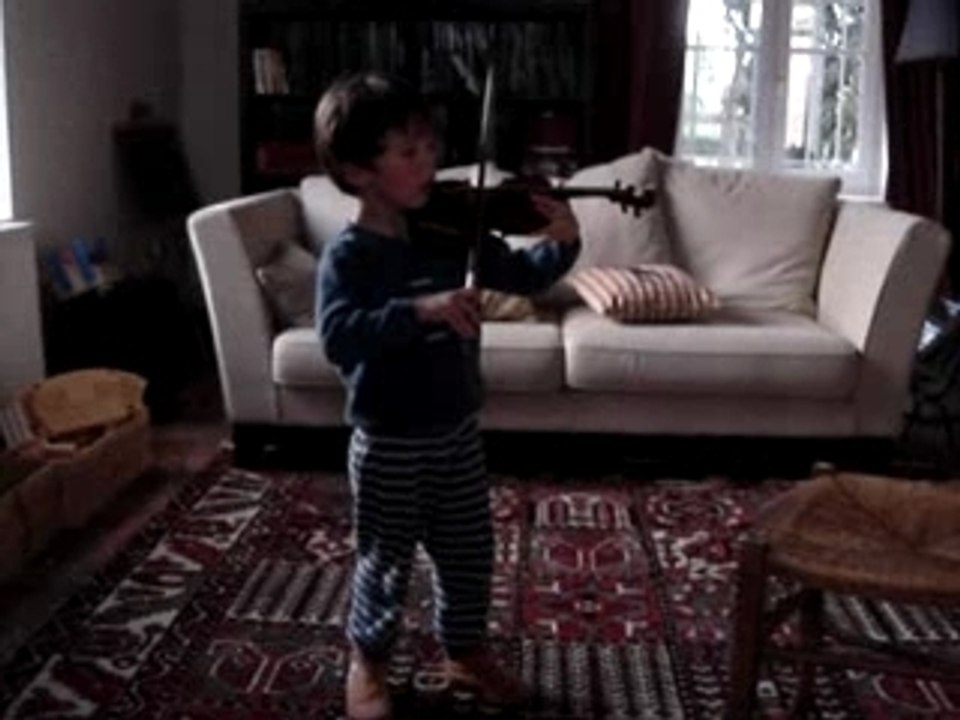 Premiere leçon de violon