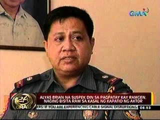alyas Brian na suspek sa Ramgen slay, naging bisita sa kasal ni Gail, kapatid ni Ramgen
