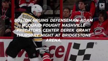 Adam McQuaid fought Derek Grant and dominated