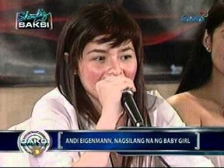 Saksi - Andi Eigenmann, nagsilang na ng baby girl