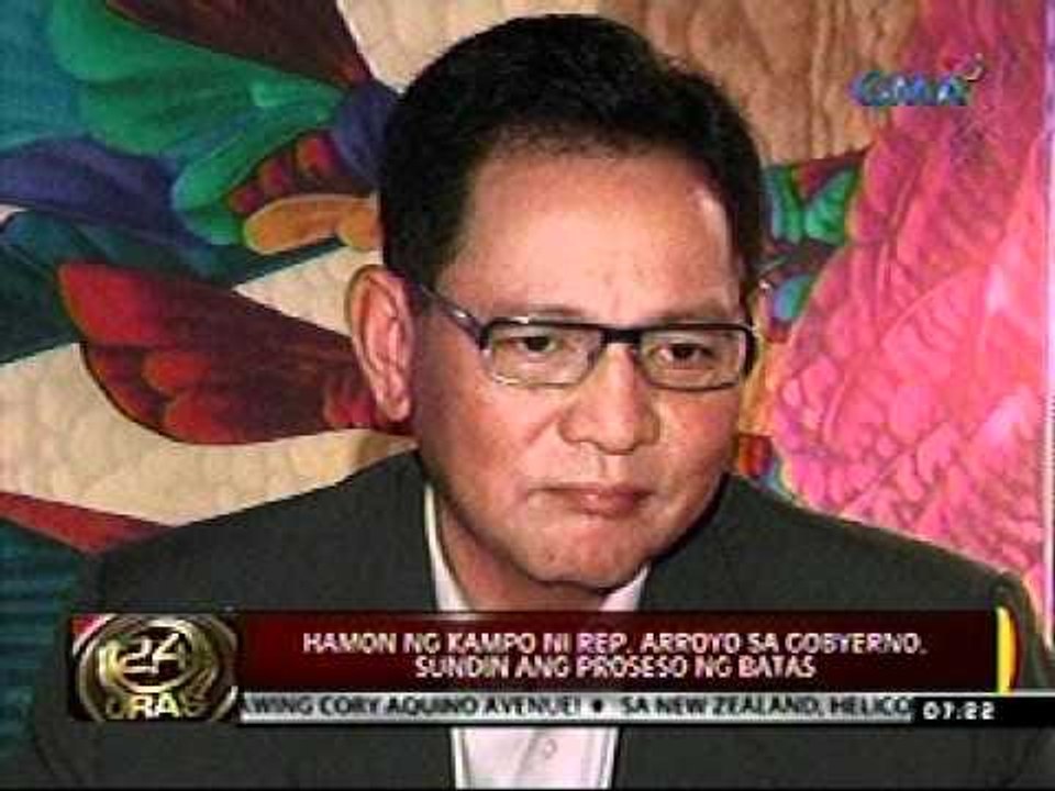 24 Oras (112311) Rep. Arroyo, wala pa rin daw ganang kumain at naka-swero pa