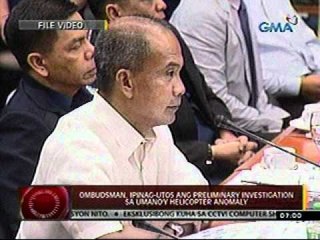 24 Oras (112311) Ombudsman, ipinag-utos ang preliminary investigation sa PNP Helicopter Anomaly