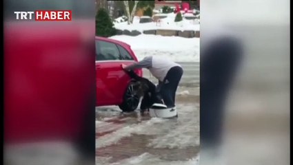 Buz üzerinde zor anlar