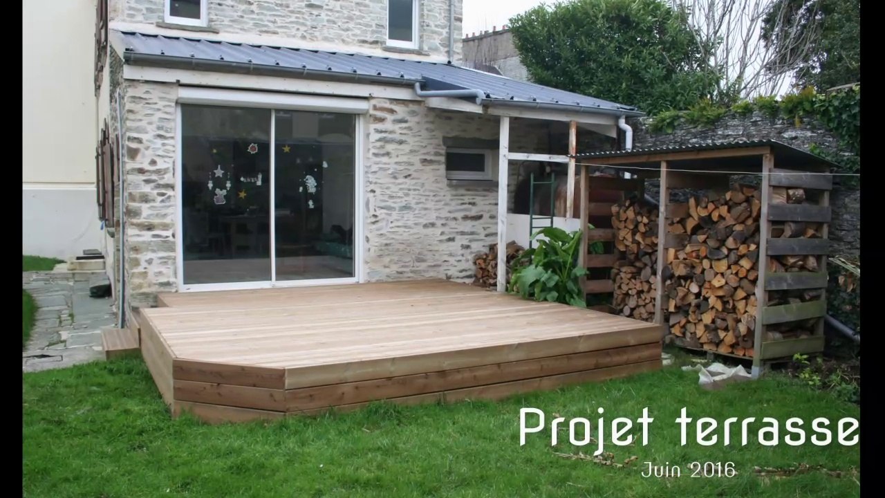 Pose terrasse en bois sur plots