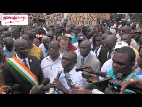 Marche de la CNC / Intervention de Konan kouadio Bertin