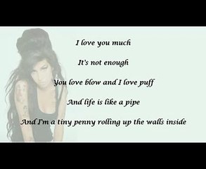 Lyrics Back to Black to Amy Winehouse