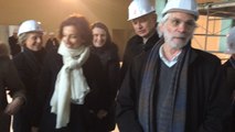 Audrey Azoulay visite le chantier du Frac