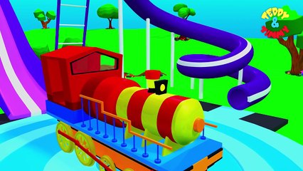 Train Cartoon Video Rhymes For Children | Poems For Kids