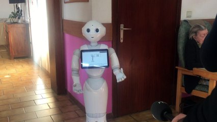 Le robot Pepper s'est présenté