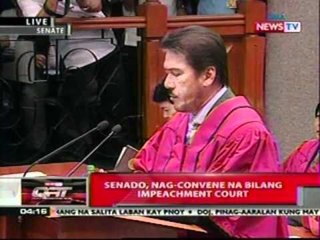 BP: Senado, nag-convene na bilang   impeachment court