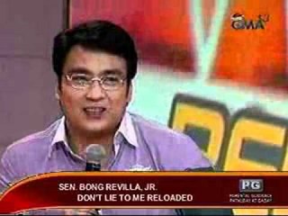 SC: Sen Bong Revilla Jr., sa Don't Lie   to me reloaded