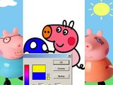 Peppa Pig Coloring Pages! Peppa Coloring ball! Peppa pig playing football