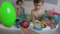 HUGE GELLI BAFF SURPRISE TOYS CHALLENGE   Giant Egg Surprises Prize Disney Cars Frozen Anna Batman