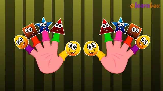 Shapes Cartoons Animation Singing Finger Family Nursery Rhymes for Preschool Childrens Song