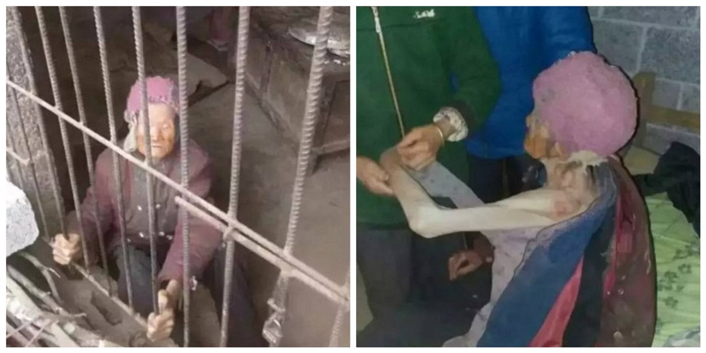 Idosa De 92 Anos É Encontrada Presa Em Jaula Pelo Próprio Filho! A Condição Em Que Ela Estava É Chocante!