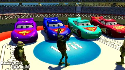 Download Video: Teenage Mutant Ninja Turtles & Disney Pixar Cars Lightning McQueen Songs for Children!