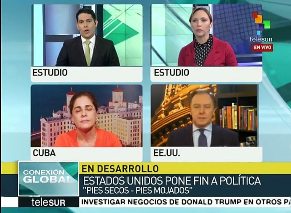 EEUU: sectores reaccionan por fin de política Pies Secos, Pies Mojados