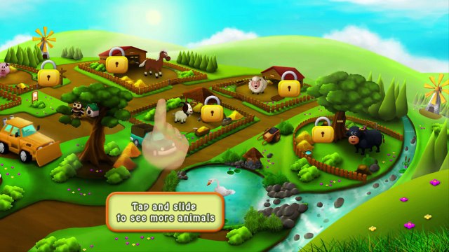 Feeding Time Farm Animals Game for Children | Kids learn and feed Animals Gameplay Video