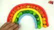 Play and Learn Rainbow Colors Play Doh | Learn Colours with Squishy Glitter Foam Fruits