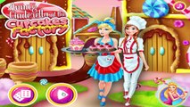 Frozen Anna and Cinderella At The Cupcakes Factory - Disney Princess Video Games
