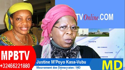 RDC: Inclusivité prétexte,Constitution et Peuple Méprisés par Tous-Justine Kasa-Vubu Dénonce