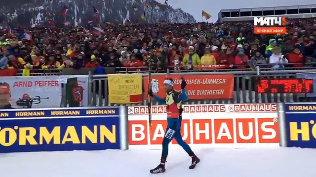 БИАТЛОН 13.01.2017. СПРИНТ 10 КМ МУЖЧИНЫ. КУБОК МИРА 2016-2017 (2 часть)