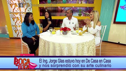 El Ing. Jorge Glas estuvo hoy en DCEC y nos sorprendió con su arte culinario