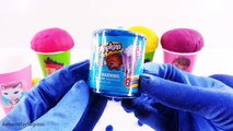 Disney Junior Play-Doh Surprise Eggs Ice Cream Cups Dippin Dots Learn Colors Mickey Mouse Frozen