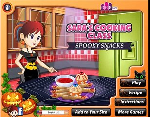 Сара готовит десерт на Хэллоуин! Игра для девочек!