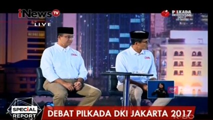 Download Video: Debat Pilgub DKI Jakarta, Tangan Agus dan Sandiaga Dingin