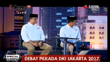 Debat Pilgub DKI Jakarta, Tangan Agus dan Sandiaga Dingin