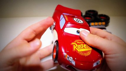Gear UP and GO Lightning McQueen CARS 2 Buildable Toy Monster TRUCK from Cars Movie