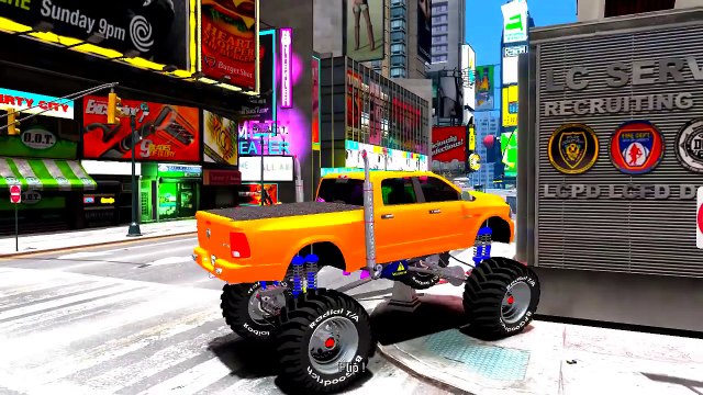 SPIDERMAN IRON MAN HULK & MONSTER TRUCKS COLORS Fun Superhero Movie SMASH PARTY & Nursery Song