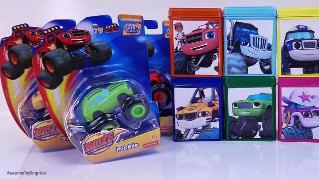 Blaze and the Monster Machines DIY Cubeez Blind Box Learn Colors Play-Doh Dippin Dots Toy Surprises!