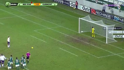 1-3 But de Remy Dugimont - Red Star FC93 vs Clermont Foot - 13.01.2017 [HD]