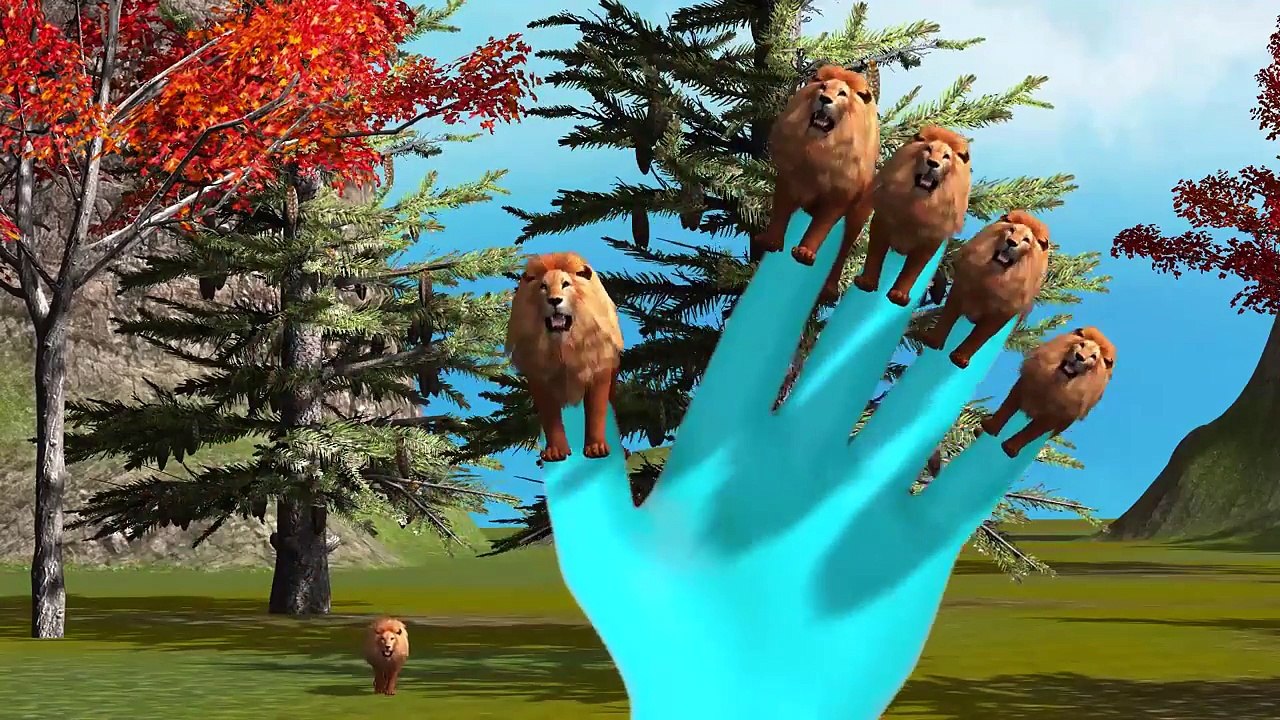 Lion Finger Family Rhymes For Children 3D Animated Finger Family Rhymes Top Rhymes