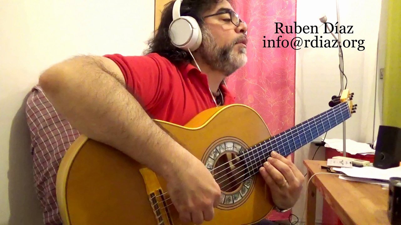Beginners level 3 Finale of Entre dos aguas by Paco de Lucia / Flamenco Guitar online learning lesson by Ruben Diaz