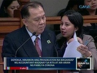Saksi:Depensa, hinamon ang Prosekusyon na magharap ng Accountant kaugnay sa kita at ari-arian