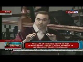 Day 7 of the Impeachment Trial of Chief Justice Renato Corona