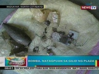 BP: Bomba, natagpuan sa gilid ng   plaza sa NCotabato