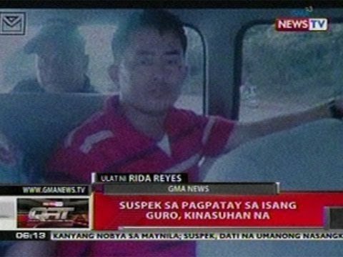 QRT: Suspek sa pagpatay sa isang guro sa Laguna, kinasuhan na
