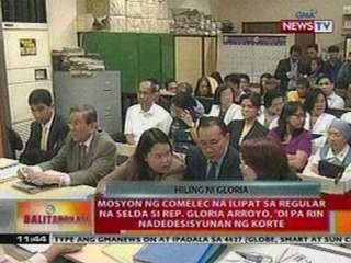 BT: Mosyon ng Comelec na ilipat sa regular na selda si RCGMA, di pa rin nadedesisyunan ng korte