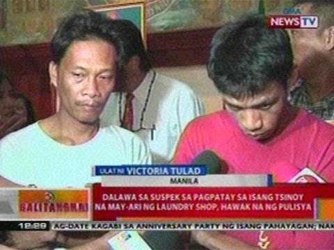 BT: 2 sa suspek sa pagpatay sa isang Tsinoy na may-ari ng laundry shop sa Tondo, hawak na ng pulisya