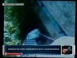 Saksi: Bangkay ng guro, narekober sa 40 ft. lalim na bangin sa Calamba, Laguna