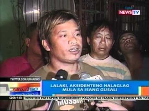 NTG: Lalaki, aksidenteng nalaglag mula sa 1 gusali sa Tondo, Maynila (020212)