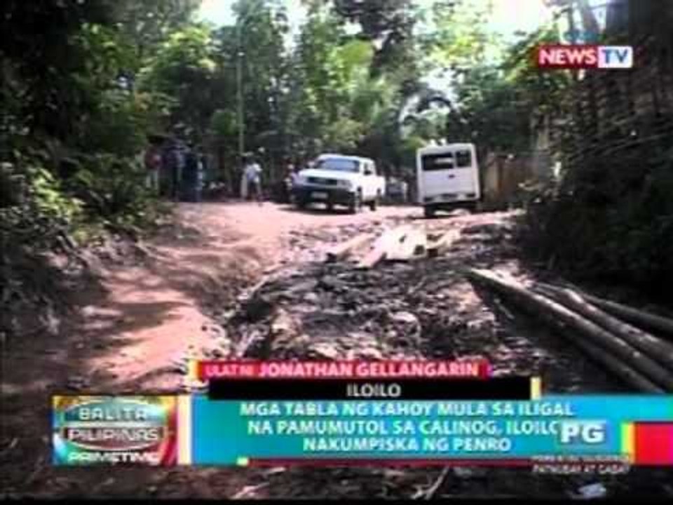 BP: Mga tabla ng kahoy mula sa   iligal na pamumutol sa calinong,   iloilo, nakumpisa ng penro